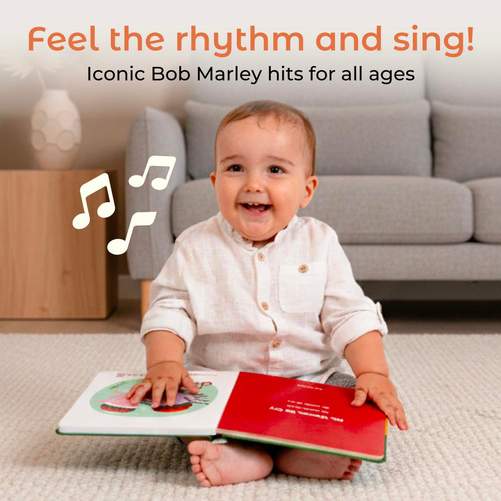 Cali's Books Reggae Musical Book Toddlers page-detail highlights interactive pages for cause-and-effect learning.