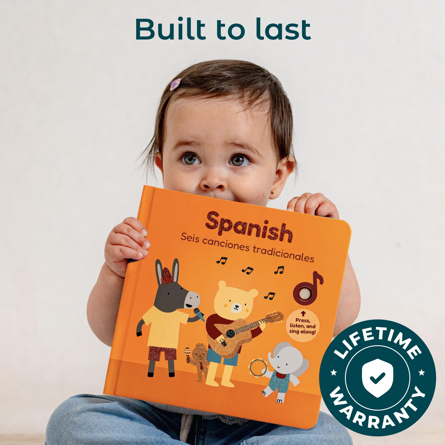 Cali's Books bilingual song content fosters early exposure to two languages.
