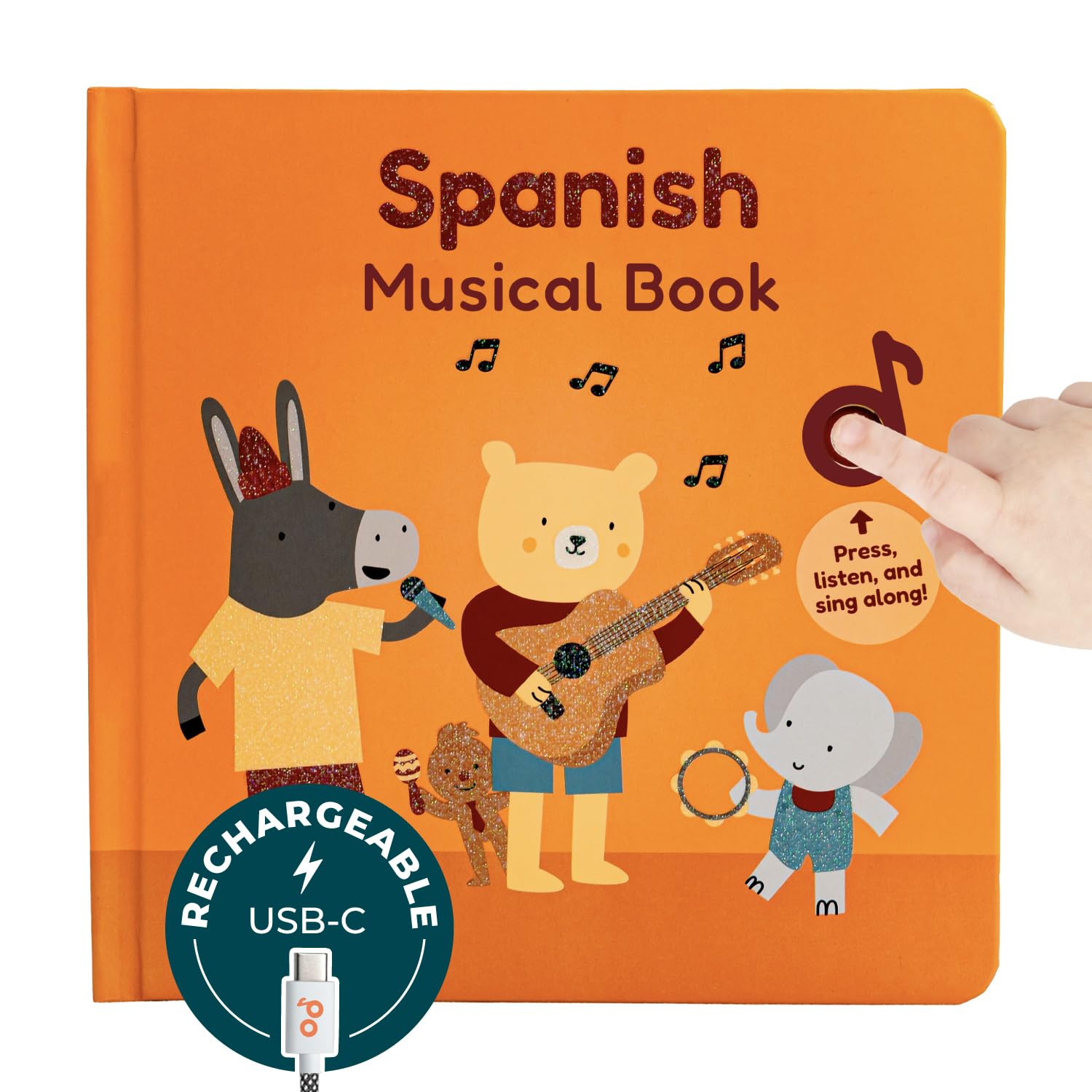 Cali's Books Spanish book with buttons invite toddler play and early sound exploration.