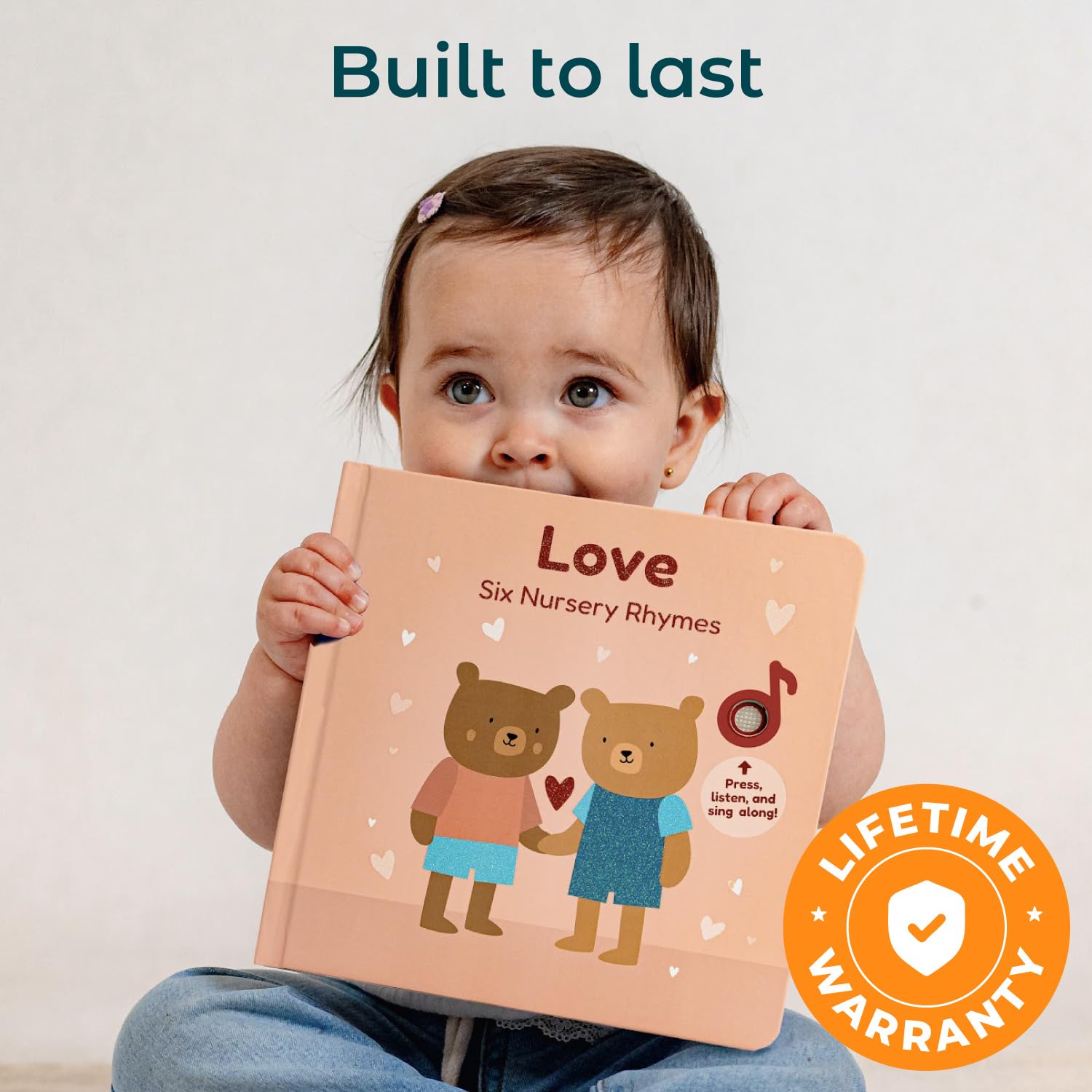 Cali's Books toddler-friendly design supports little hands exploring and learning.