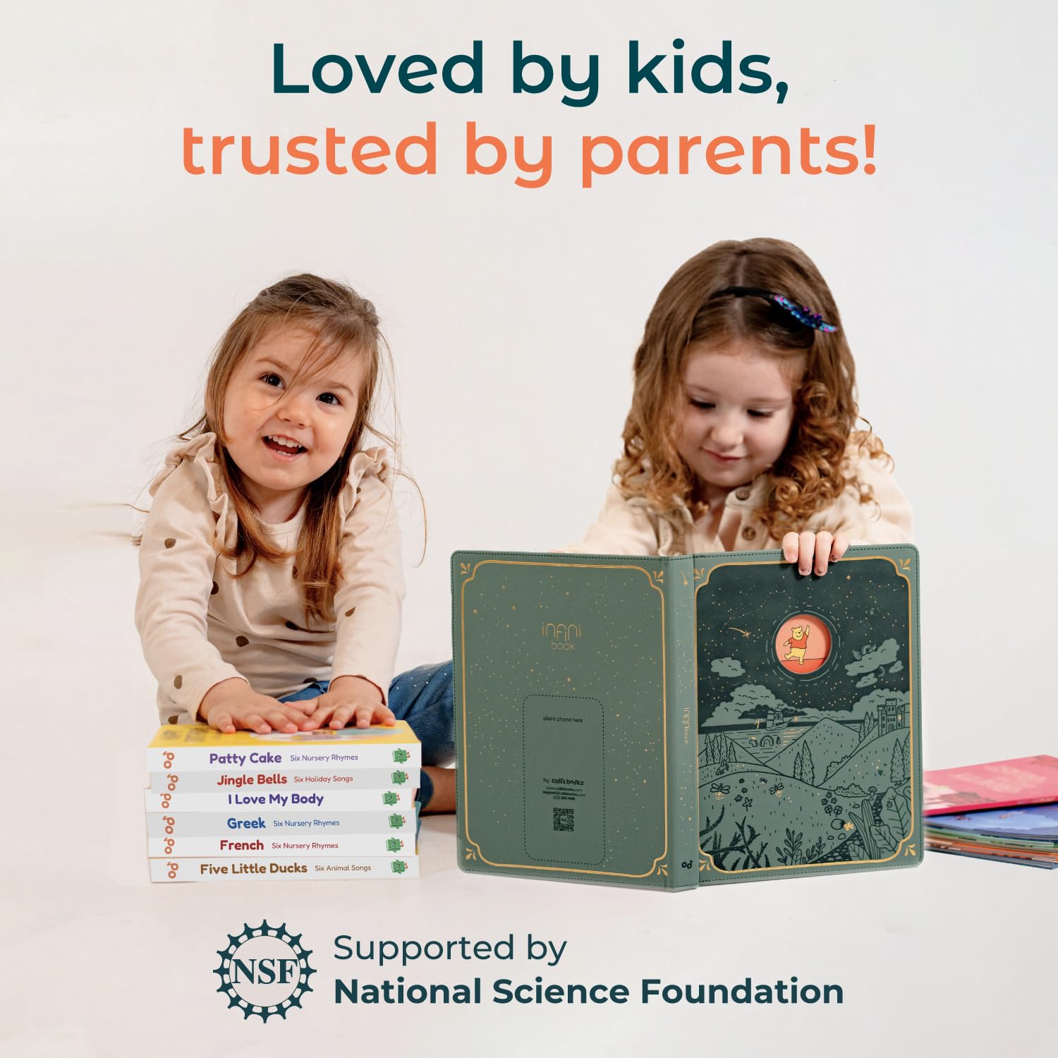 Cali's Books USB-C charging indicator supports quick, mess-free play sessions for families.