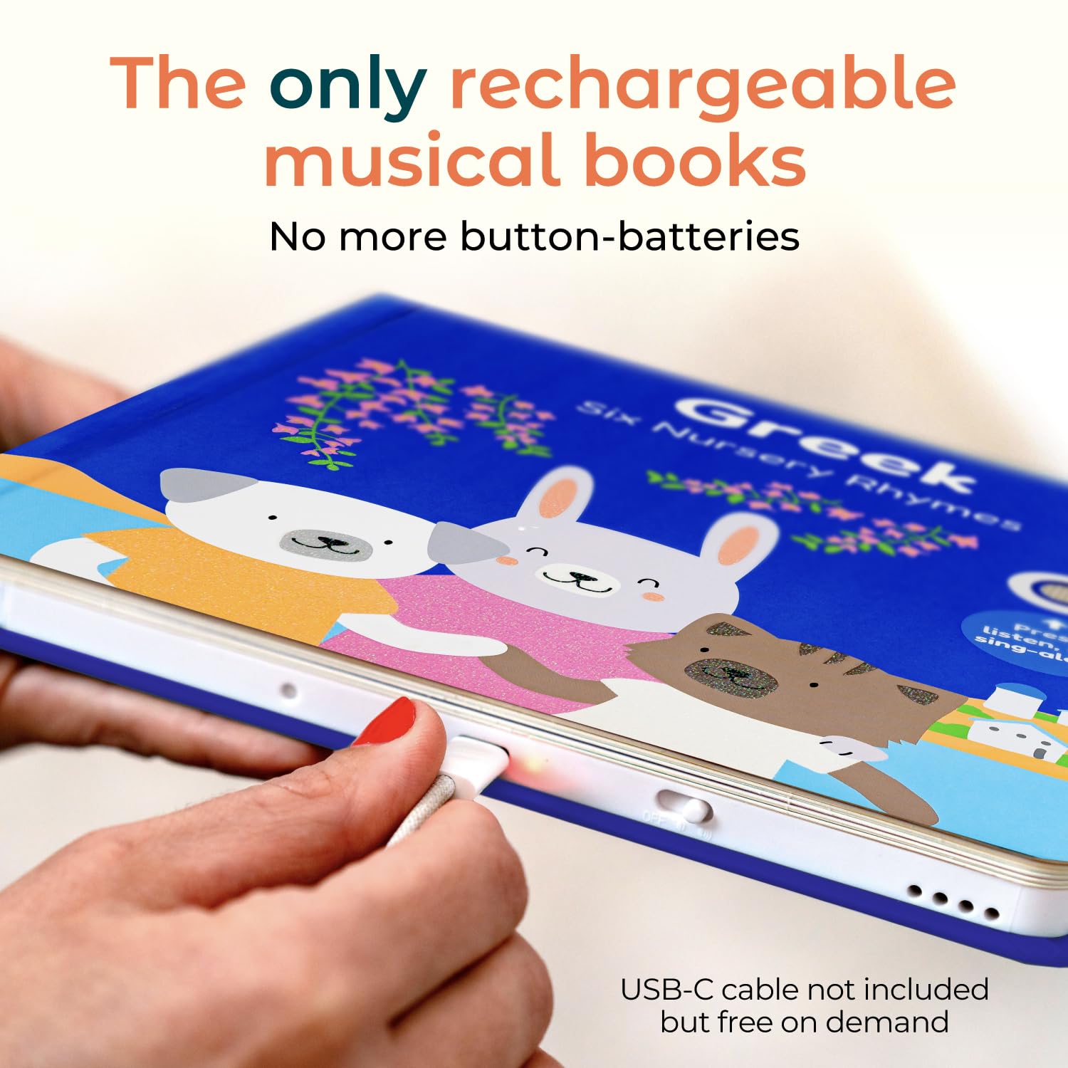 Cali's Books USB-C rechargeable module demonstrates portable power for learning on the go