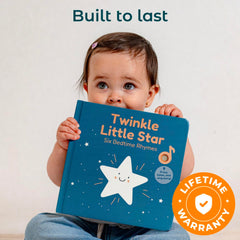 CalisBooks Twinkle Twinkle Little Star close-up of rounded corners and safe design.