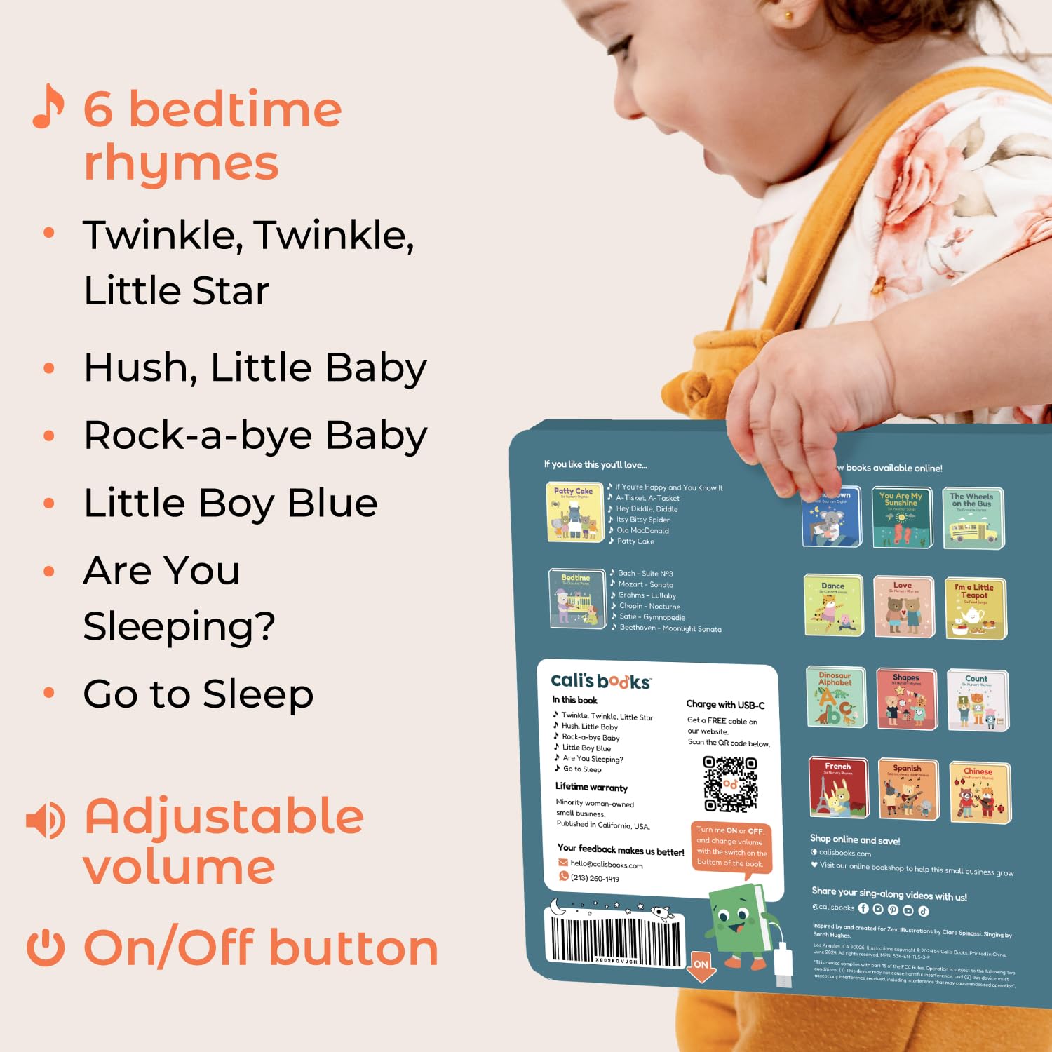 CalisBooks Twinkle Twinkle Little Star toddler using book supports early language skills.