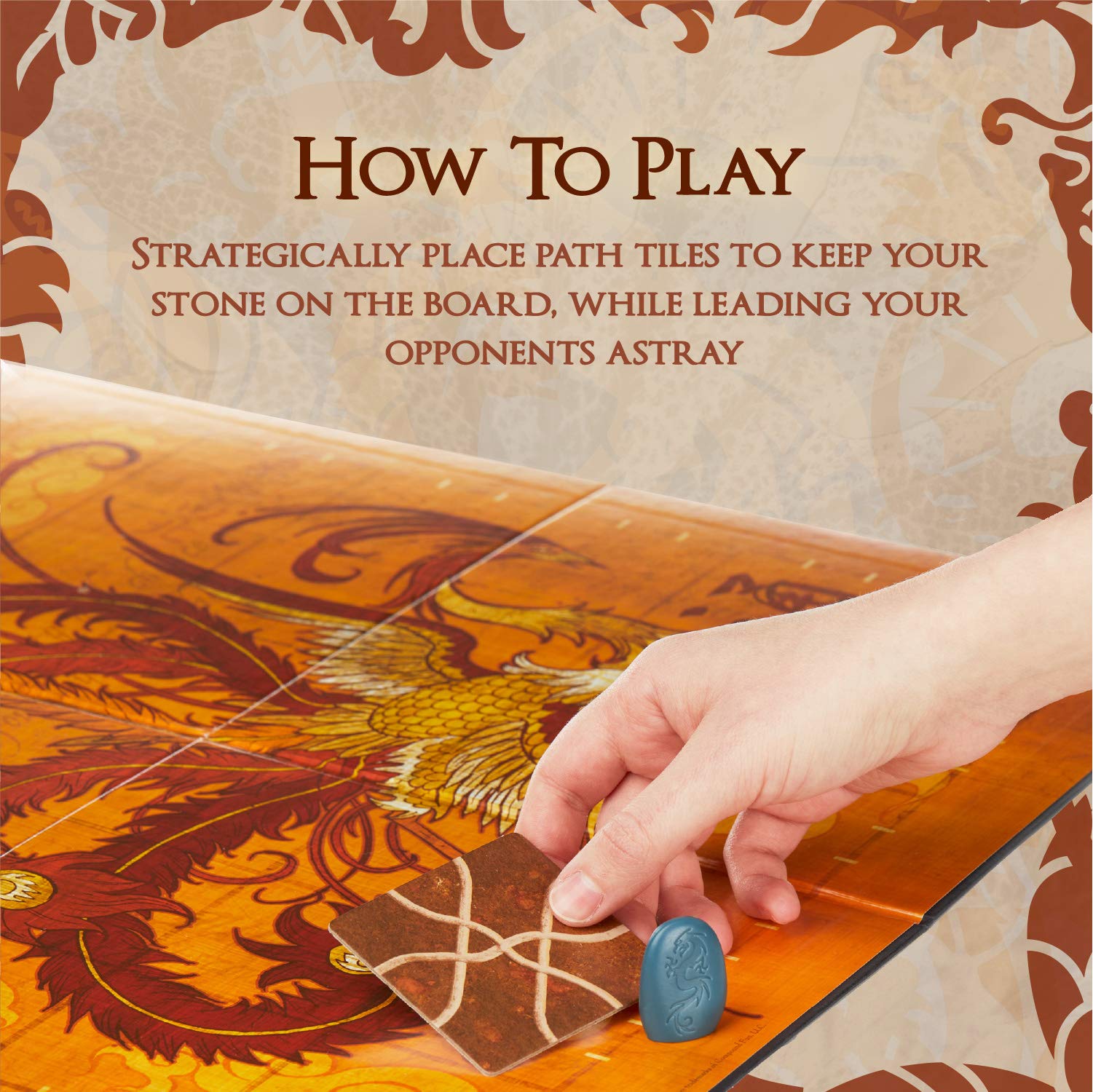 Calliope Tsuro dragon tile highlighting risk reward as turns unfold