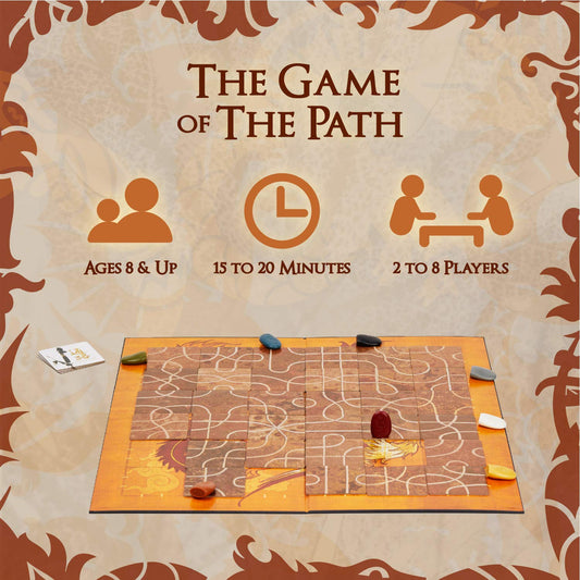 Calliope Tsuro game board showing a changing maze for dynamic play