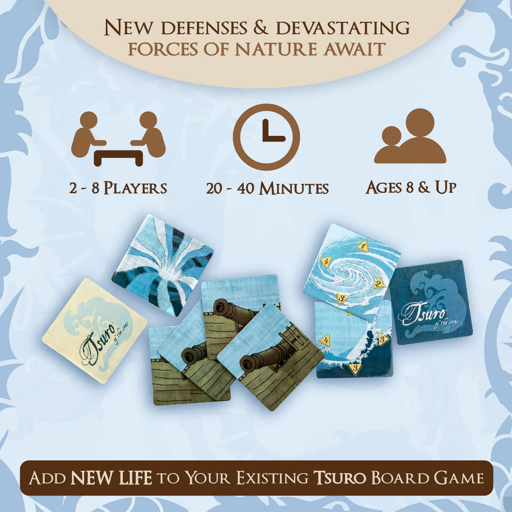 Calliope Tsuro expansion cannons and portals boost strategic choices during play.