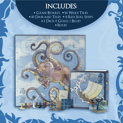 Calliope Tsuro of the Seas game night setup encourages family play.