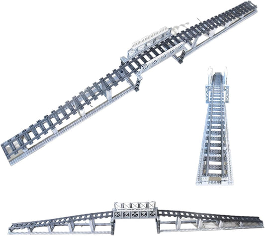 CALMDR 202 Pcs city train tracks collection: compatible with major brands for versatile play.