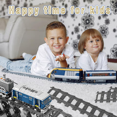CALMDR compatible with Lego straight tracks for seamless expansion.