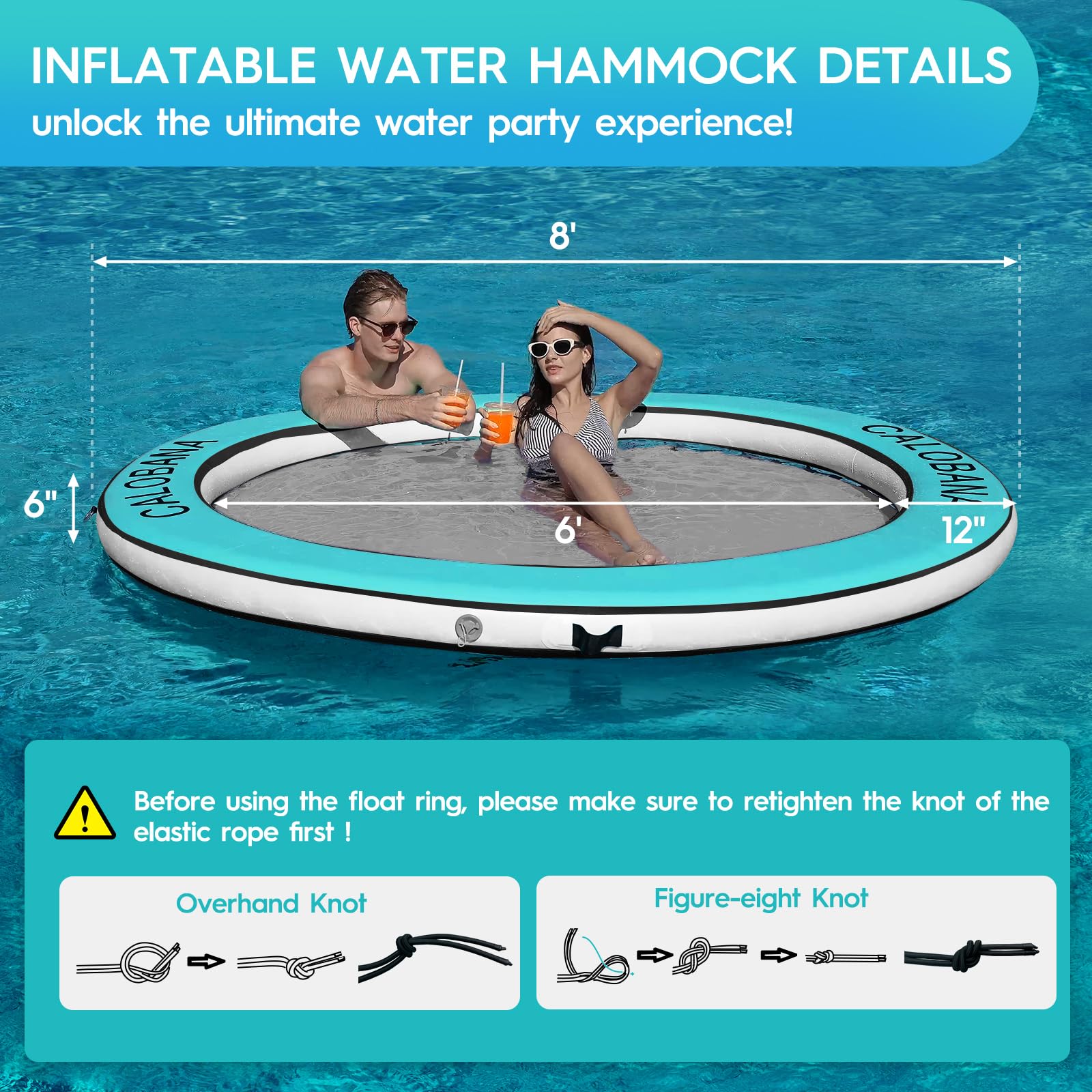 CALOBANA pump-with-gauge floating-ring demonstrating quick inflation and reliable pressure for comfort.
