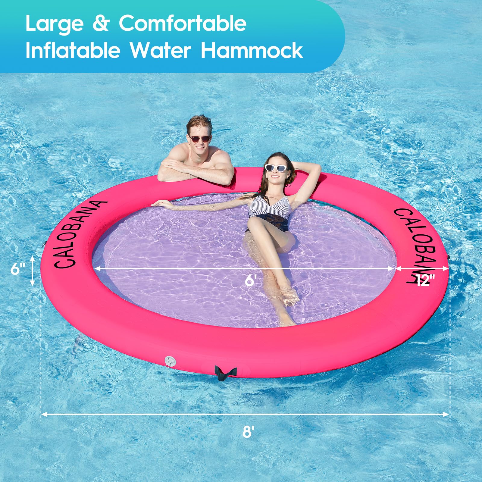 CALOBANA secure fastening with 10ft rope keeps float stable