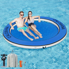 CALOBANA water hammock 8ft round setup ready for lake adventures.