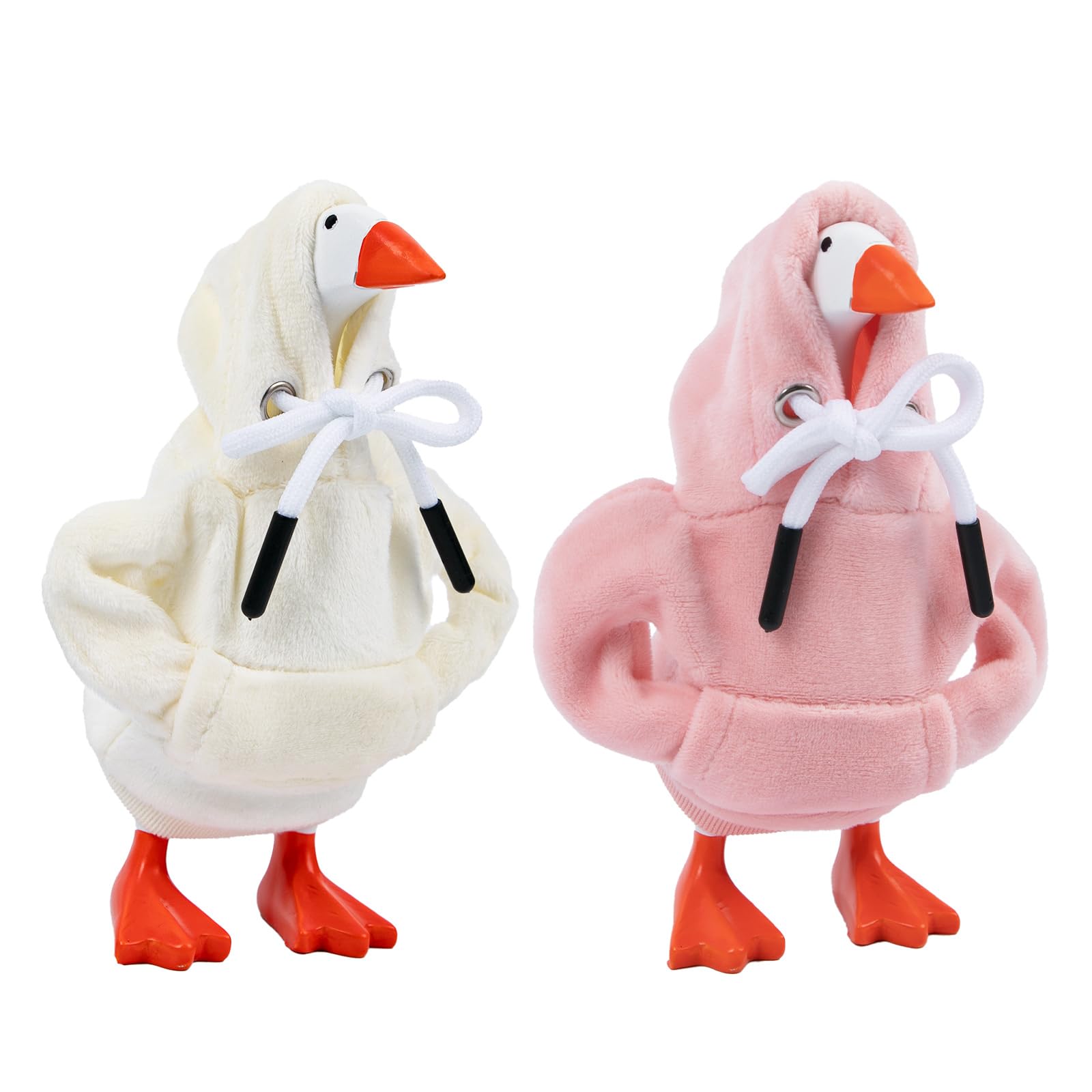 CAMDUCK 7-inch pink desk goose outfit front view brightens your workspace decor