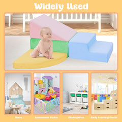 CAMELUS blocks stacked for quick setup and expanded play space