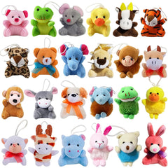 CAMIRUS 24-pack mini animal plush set with diverse designs for lively party favors