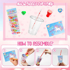 CAMIRUS Valentines erasers in seven styles for classroom crafts.