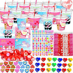 CAMIRUS Valentines cups for classroom gift exchanges and festive decor.