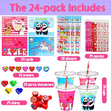 CAMIRUS Valentines stickers for decorating cups and notes.