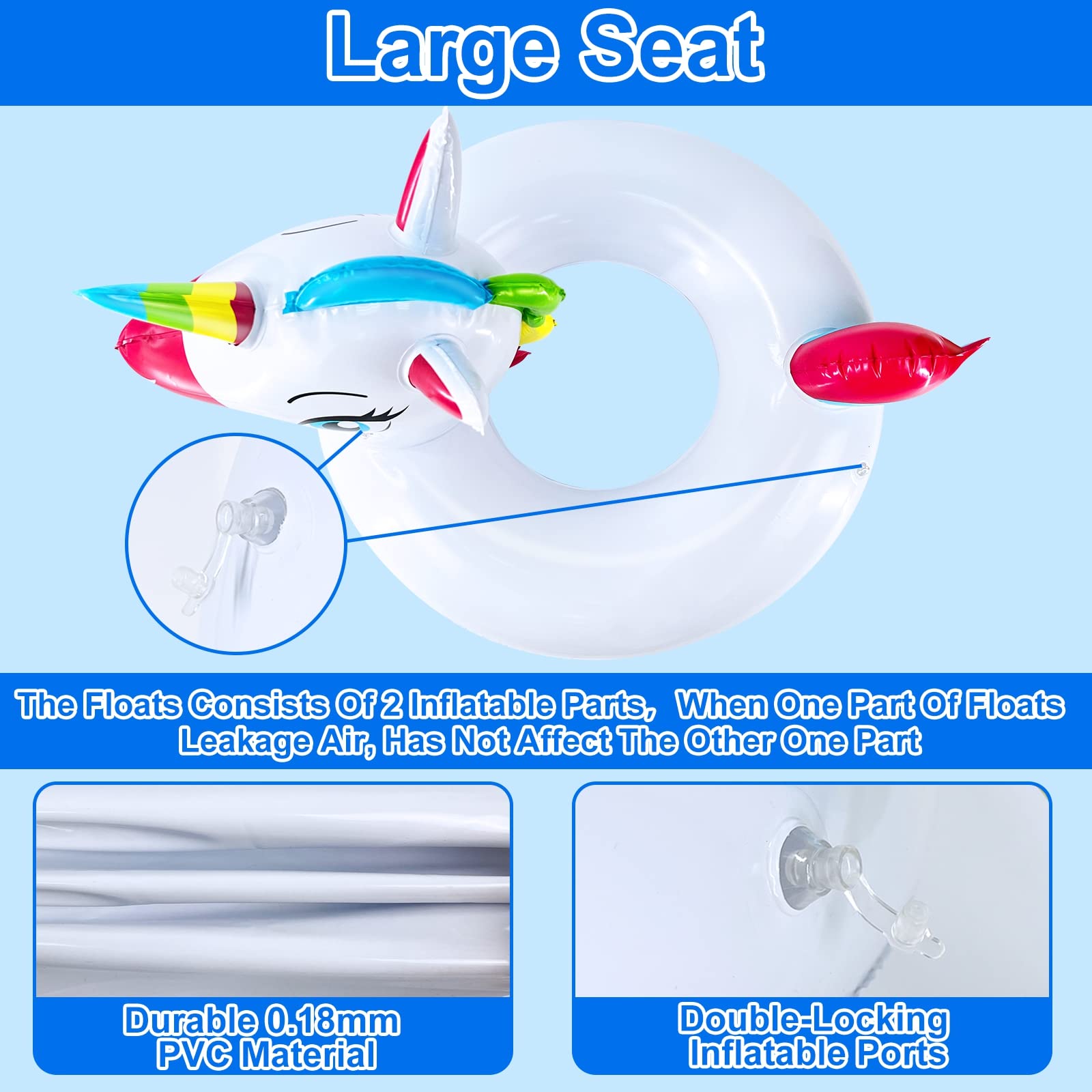 Camlinbo flamingo pool float with repair patches included