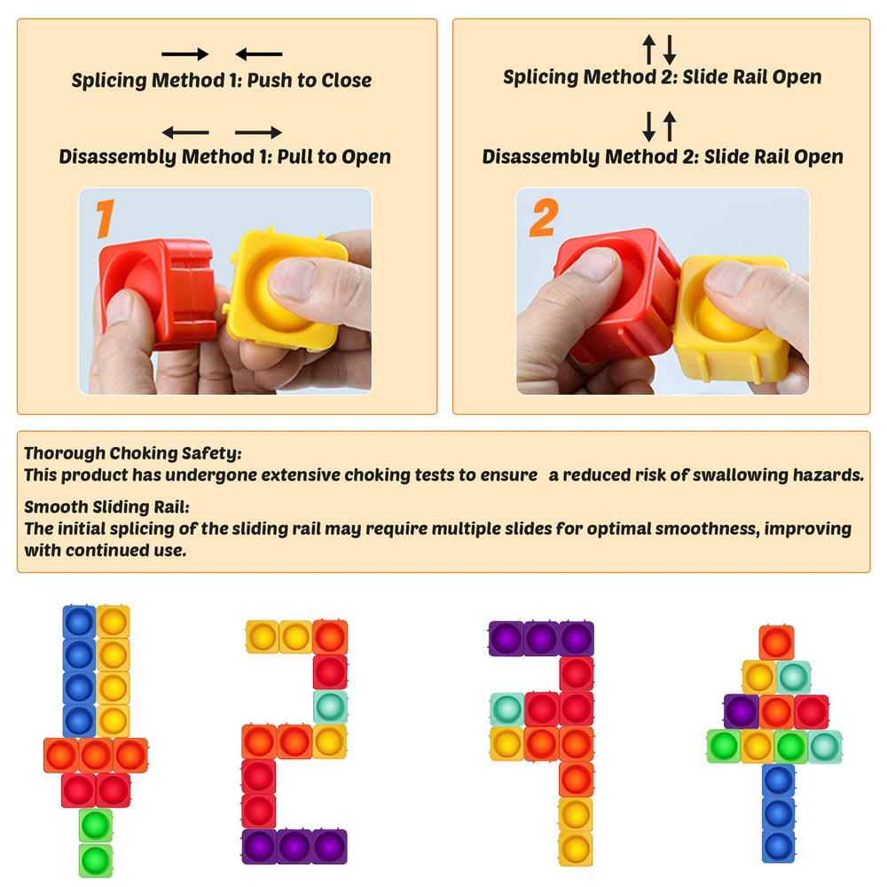 Candisplay Fidget blocks with silicone texture offering soothing tactile feedback for focus
