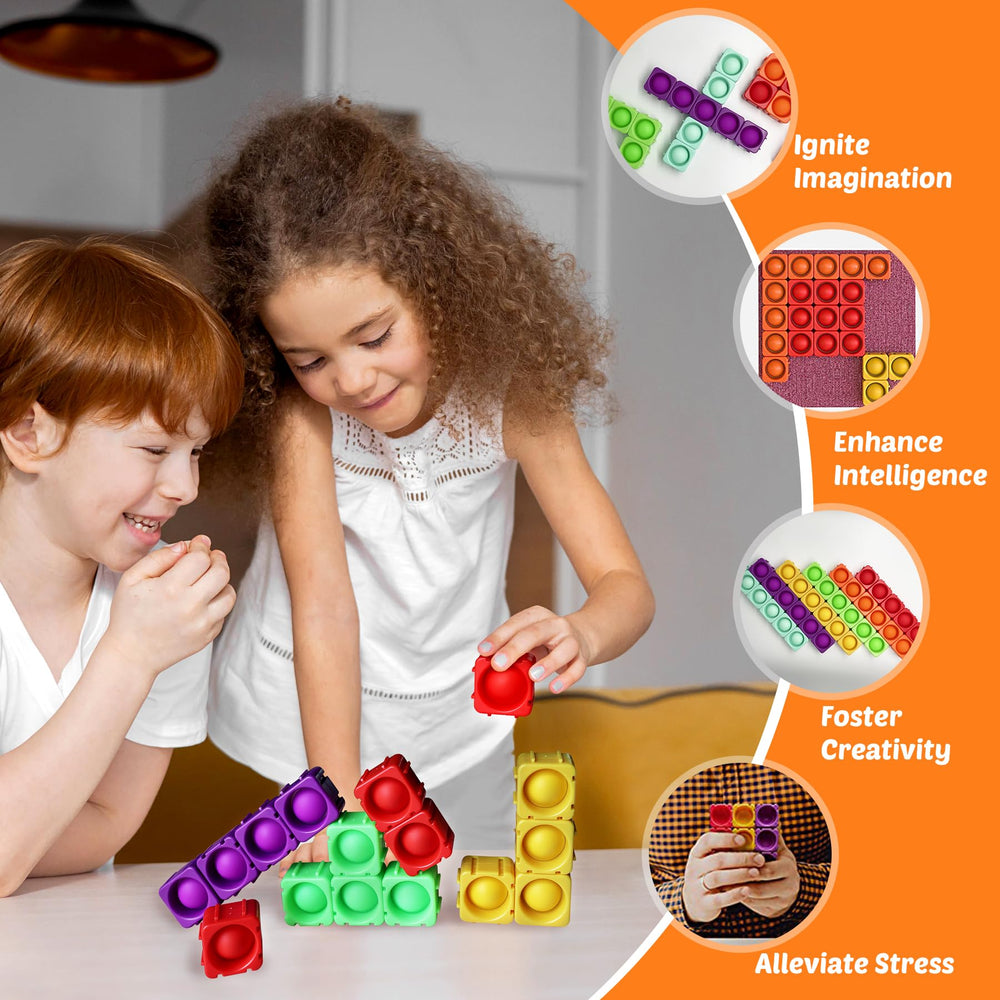 On-the-go Candisplay pop blocks kit for car trips and travel.