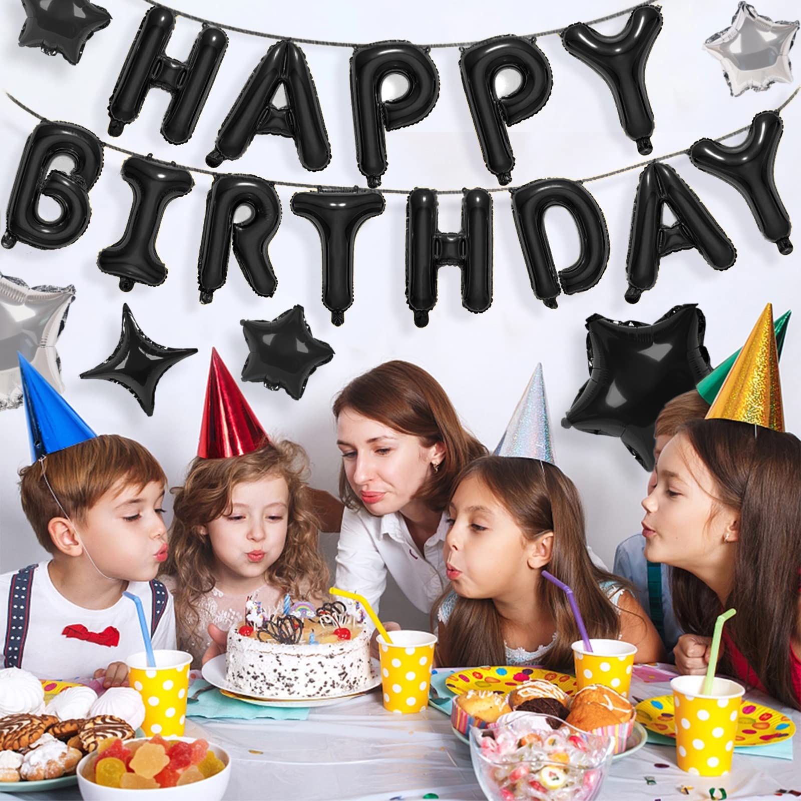 CANREVEL 13-letter birthday banner letters kit for celebrations