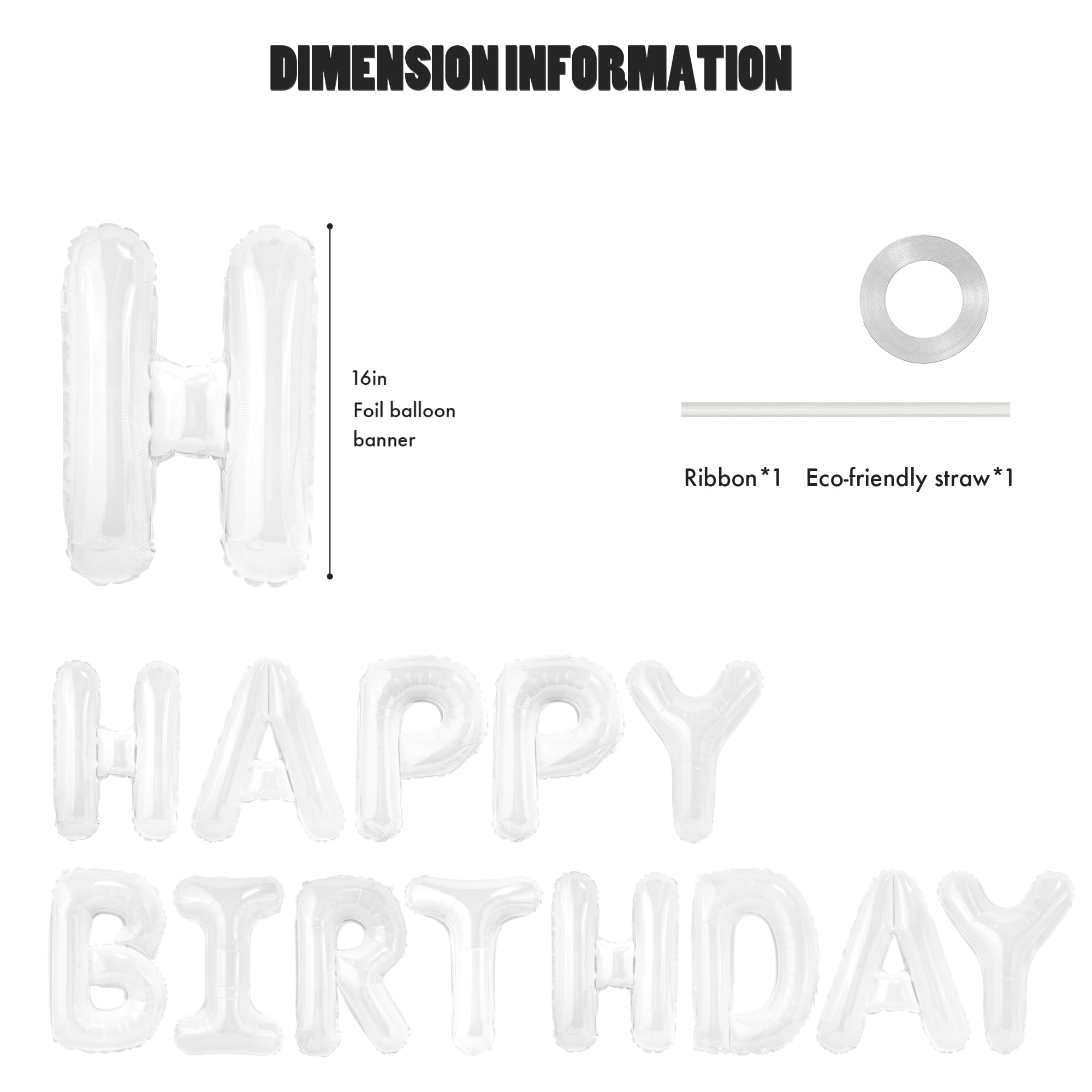 CANREVEL birthday banner foil closeup showing shiny finish catching party lights