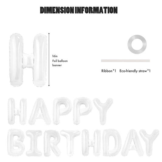 CANREVEL birthday banner foil closeup showing shiny finish catching party lights