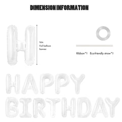 CANREVEL birthday banner foil closeup showing shiny finish catching party lights