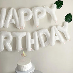 CANREVEL birthday banner inflation straw and ribbon ready for fast hanging