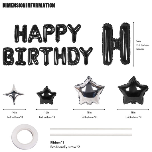 CANREVEL four-pointed star balloons enhance chic party decor