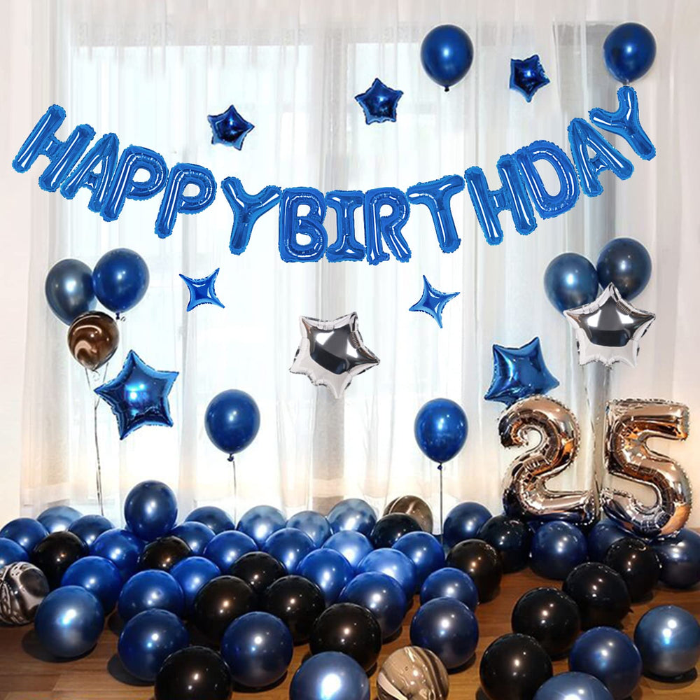 CANREVEL blue foil balloons shine with durable, reusable quality