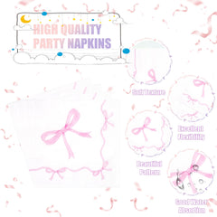 CANREVEL bow party-plates feature a cohesive pattern design.