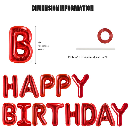 CANREVEL 16inch red foil balloons add bold color to celebration