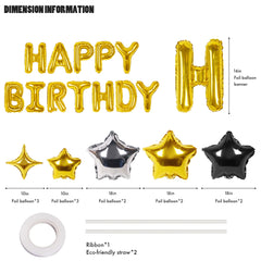 CANREVEL gold four-point star balloons 10in add shimmering party accents