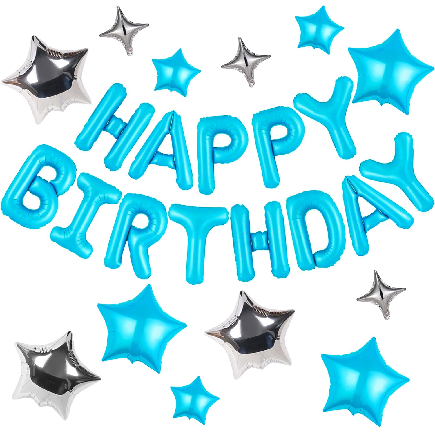 CANREVEL Happy Birthday letters in 16in height for a bold party banner.