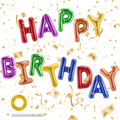 CANREVEL Happy Birthday banner 16-inch hangs for festive wall decor and photo moments