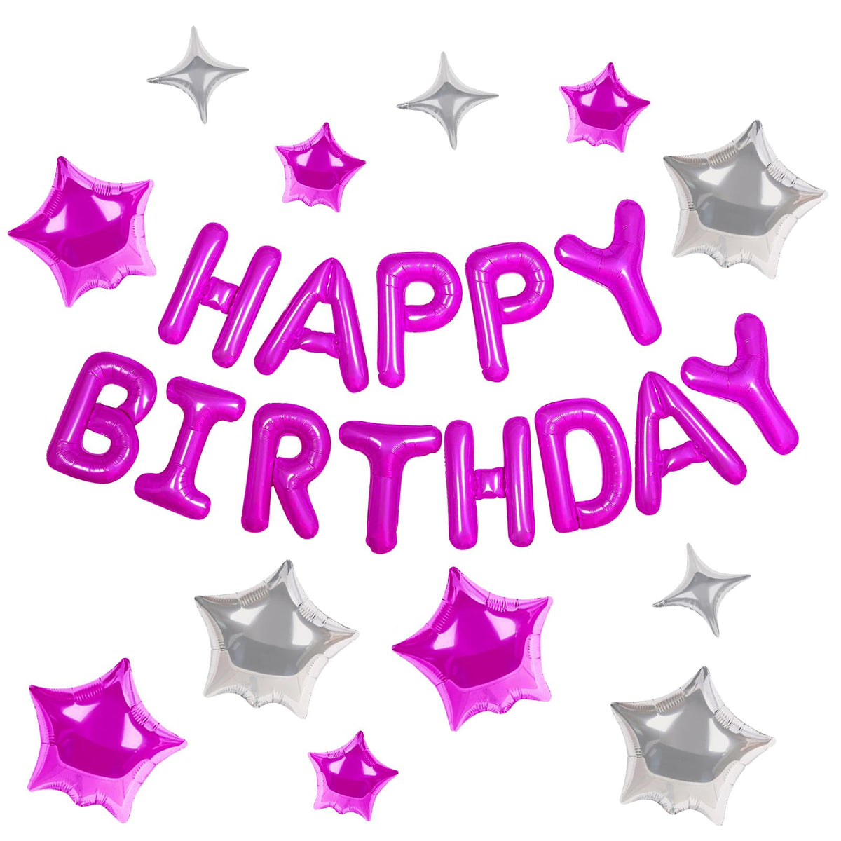 CANREVEL Happy Birthday letters banner 16in adds a bright focal point for photos and celebrations.