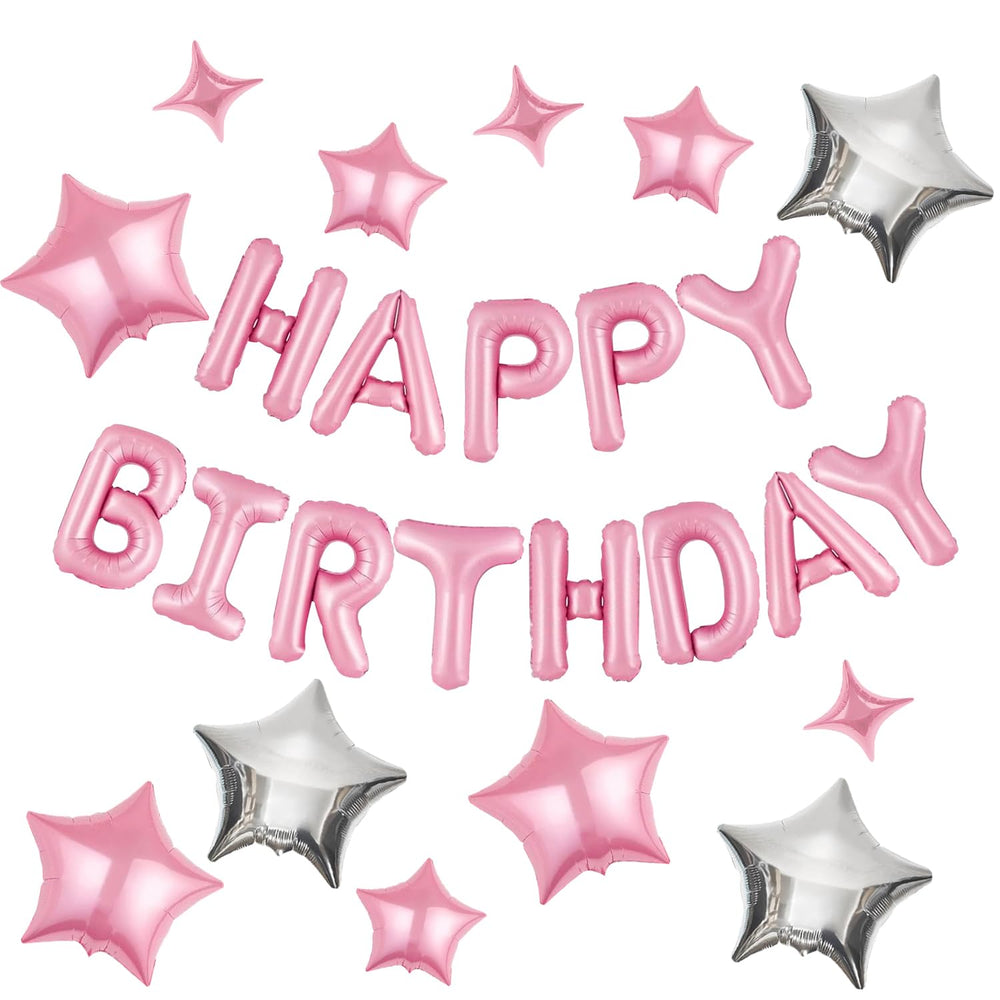 CANREVEL Happy Birthday letters 16in brighten party photos and decor.