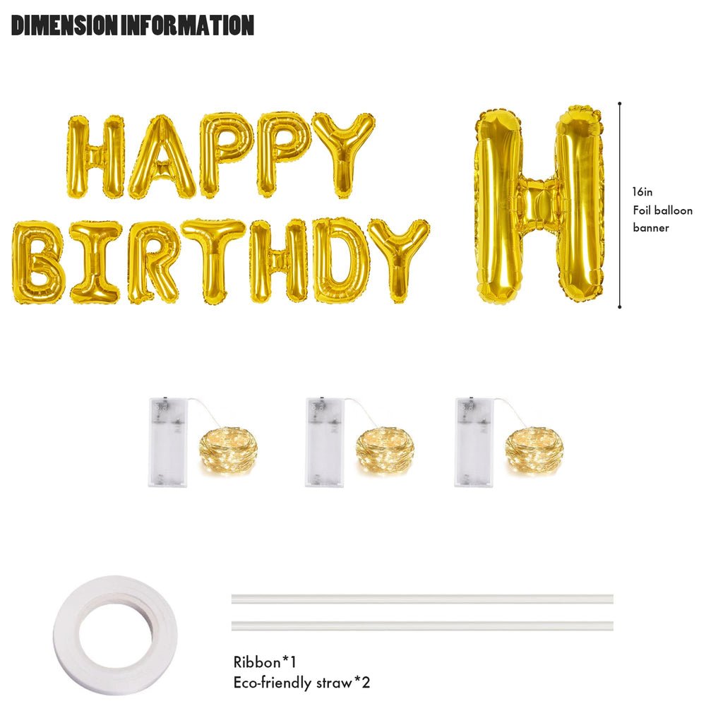 CANREVEL LED light string adds warm glow to balloons.