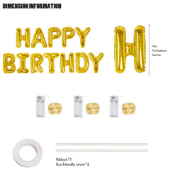 CANREVEL LED light string adds warm glow to balloons.