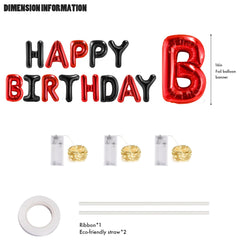 CANREVEL LED light string enhances the birthday sign at night