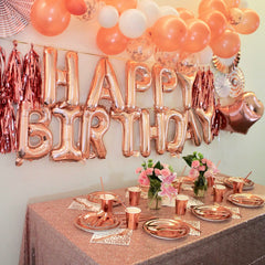 CANREVEL rose-gold party decor suitable for kids and adults