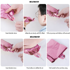 CANREVEL straw and ribbon set for quick inflation and hanging.