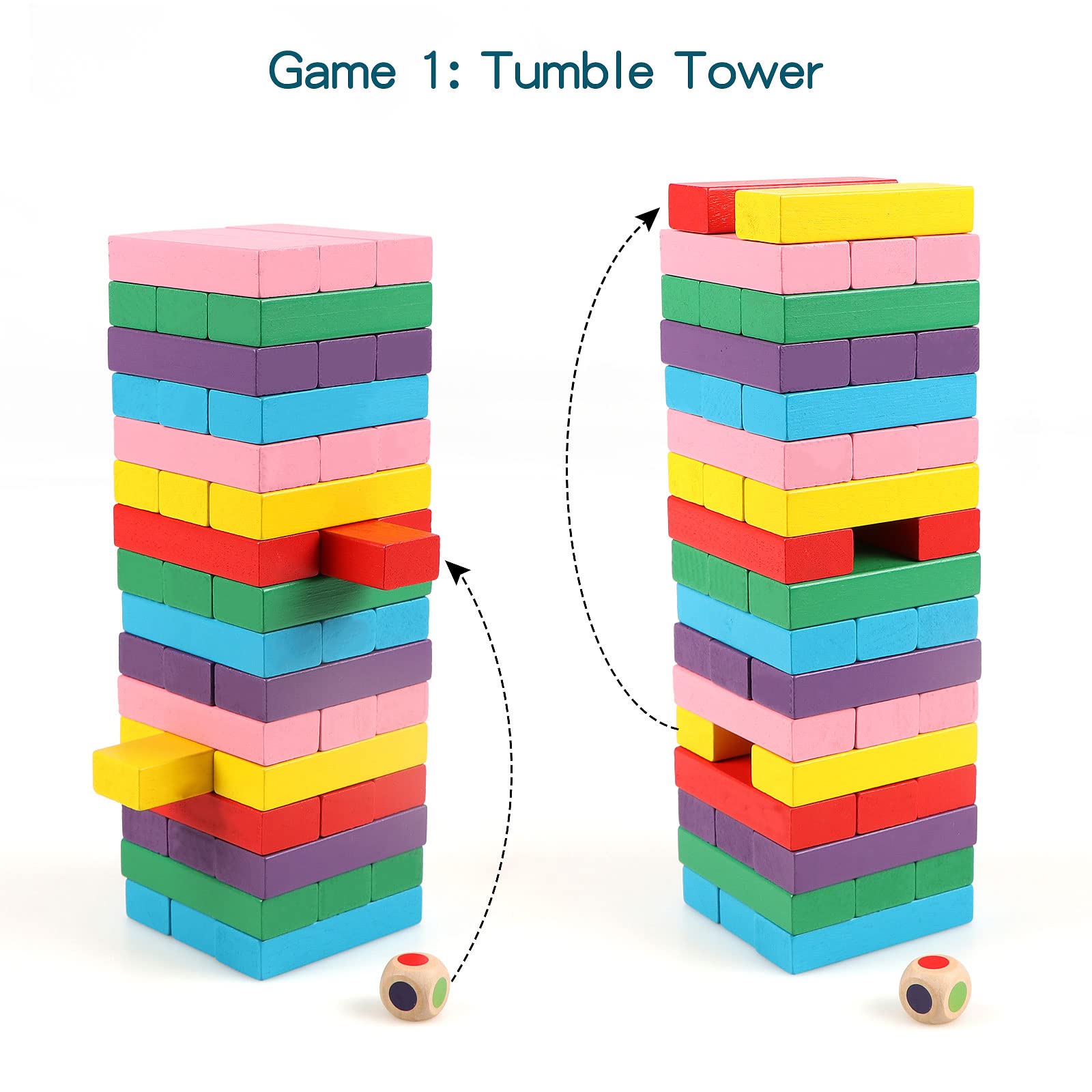 Canuan storage bag keeps blocks organized for tidy after-play cleanup.