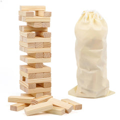 Canuan classic blocks tower close-up showing balanced play for families.