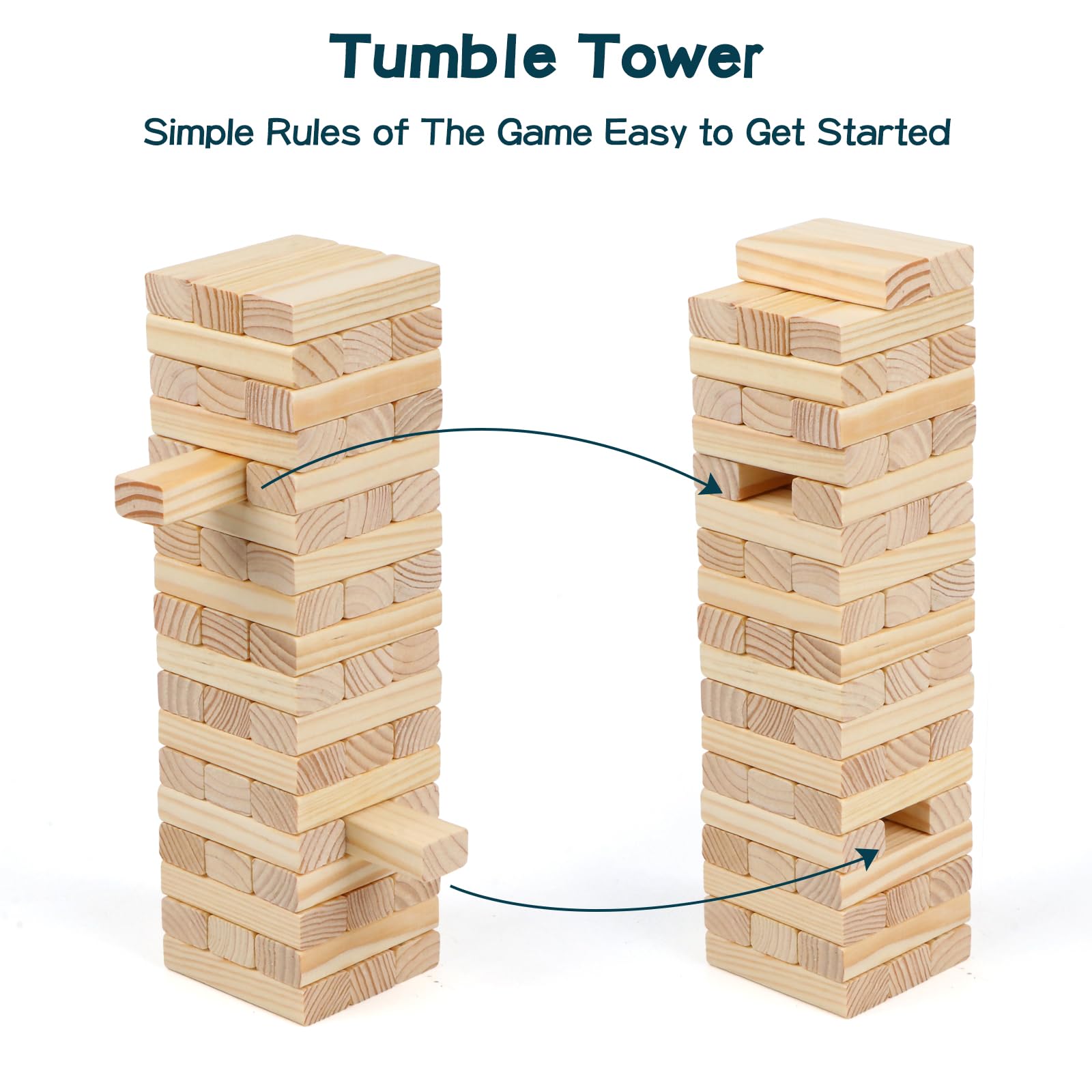 Canuan eco-friendly wooden blocks with smooth finish for safe play.