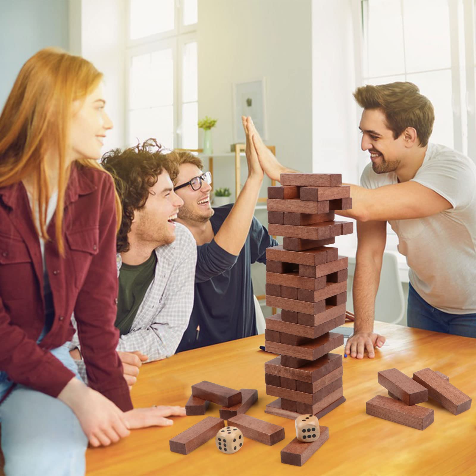 Canuan tumbling tower storage box showcases easy block storage and retrieval