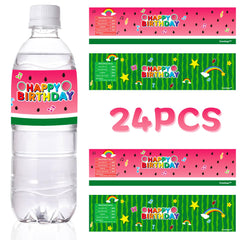 Caoekego cartoon melon water bottle label for quick party drink dressing